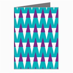 Peaks Pattern Greeting Card by LalyLauraFLM