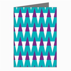 Peaks Pattern Greeting Cards (pkg Of 8)