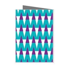 Peaks Pattern Mini Greeting Cards (pkg Of 8)