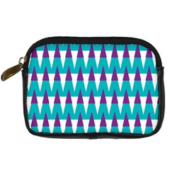 Peaks Pattern Digital Camera Leather Case by LalyLauraFLM