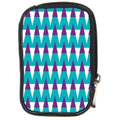 Peaks Pattern Compact Camera Leather Case by LalyLauraFLM