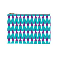 Peaks Pattern Cosmetic Bag (large) by LalyLauraFLM