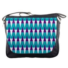 Peaks Pattern Messenger Bag by LalyLauraFLM