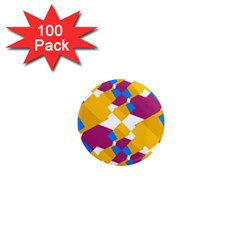 Layered Shapes 1  Mini Magnet (100 Pack) 