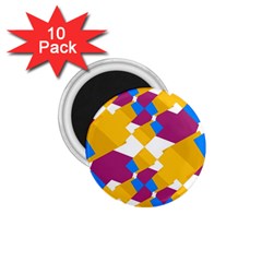 Layered Shapes 1 75  Magnet (10 Pack)  by LalyLauraFLM