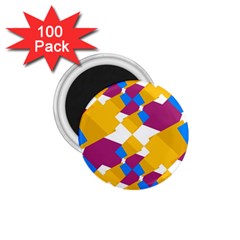 Layered Shapes 1 75  Magnet (100 Pack)  by LalyLauraFLM