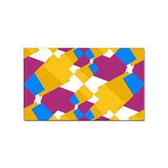 Layered Shapes Sticker (rectangular)