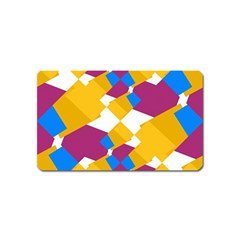 Layered Shapes Magnet (name Card) by LalyLauraFLM