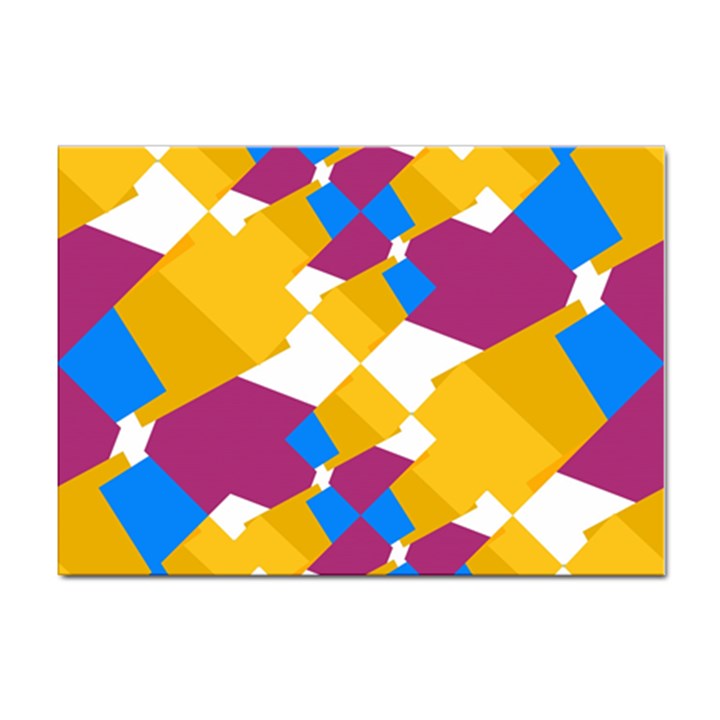 Layered shapes Sticker A4 (100 pack)