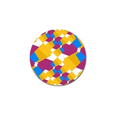 Layered Shapes Golf Ball Marker