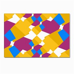 Layered Shapes Postcard 4 x 6  (pkg Of 10)