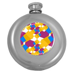 Layered Shapes Hip Flask (5 Oz)