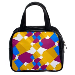 Layered Shapes Classic Handbag (two Sides) by LalyLauraFLM