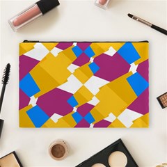 Layered Shapes Cosmetic Bag (large) by LalyLauraFLM