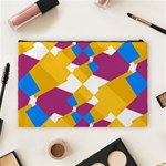 Layered shapes Cosmetic Bag (Large) Back