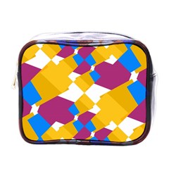 Layered Shapes Mini Toiletries Bag (one Side) by LalyLauraFLM