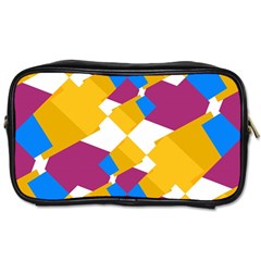 Layered Shapes Toiletries Bag (one Side) by LalyLauraFLM