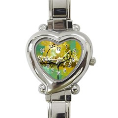 She Open s To The Moon Heart Italian Charm Watch