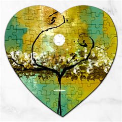 She Open s To The Moon Jigsaw Puzzle (heart) by digitaldivadesigns