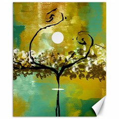 She Open s To The Moon Canvas 11  X 14   by digitaldivadesigns