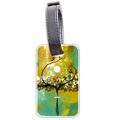 She Open s To The Moon Luggage Tags (two Sides)