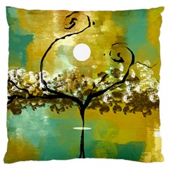 She Open s To The Moon Large Cushion Cases (one Side) 