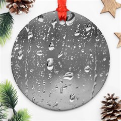 Water Drops 4 Round Ornament (two Sides) 