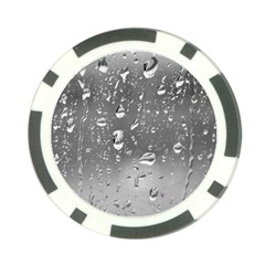 Water Drops 4 Poker Chip Card Guards by trendistuff