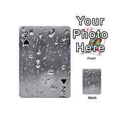 Water Drops 4 Playing Cards 54 (mini)  by trendistuff