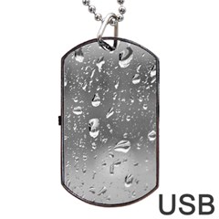 Water Drops 4 Dog Tag Usb Flash (two Sides) 