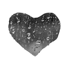 Water Drops 4 Standard 16  Premium Heart Shape Cushions