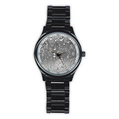 Water Drops 4 Stainless Steel Round Watches