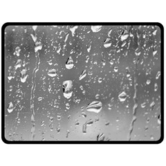 Water Drops 4 Double Sided Fleece Blanket (large) 