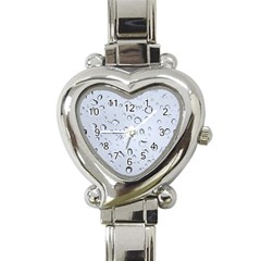 Water Drops 2 Heart Italian Charm Watch