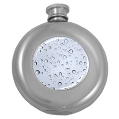 Water Drops 2 Round Hip Flask (5 Oz)