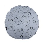 WATER DROPS 2 Standard 15  Premium Round Cushions Front