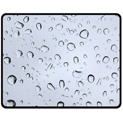 Water Drops 2 Double Sided Fleece Blanket (medium) 