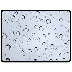 Water Drops 2 Double Sided Fleece Blanket (large) 