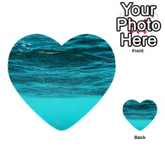 Underwater World Multi-purpose Cards (heart)  by trendistuff