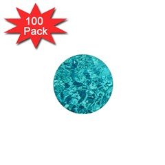 Turquoise Water 1  Mini Magnets (100 Pack) 