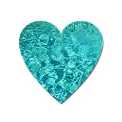 Turquoise Water Heart Magnet by trendistuff