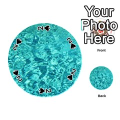 Turquoise Water Playing Cards 54 (round) 