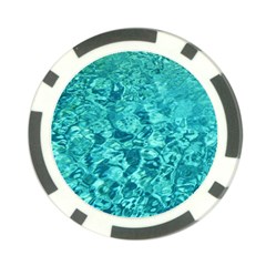 Turquoise Water Poker Chip Card Guards