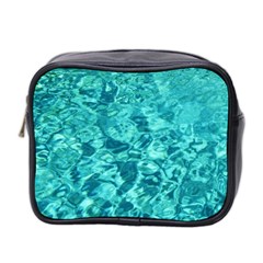 Turquoise Water Mini Toiletries Bag 2-side by trendistuff