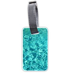 Turquoise Water Luggage Tags (one Side)  by trendistuff