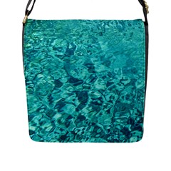 Turquoise Water Flap Messenger Bag (l) 