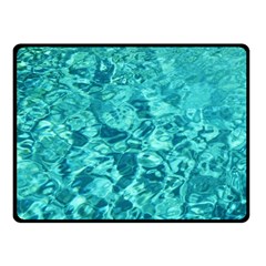 Turquoise Water Double Sided Fleece Blanket (small)  by trendistuff