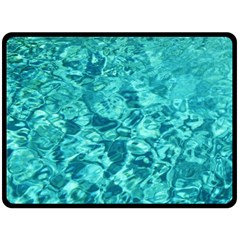 Turquoise Water Double Sided Fleece Blanket (large) 