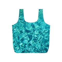 Turquoise Water Full Print Recycle Bags (s) 