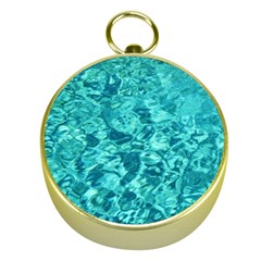 Turquoise Water Gold Compasses by trendistuff